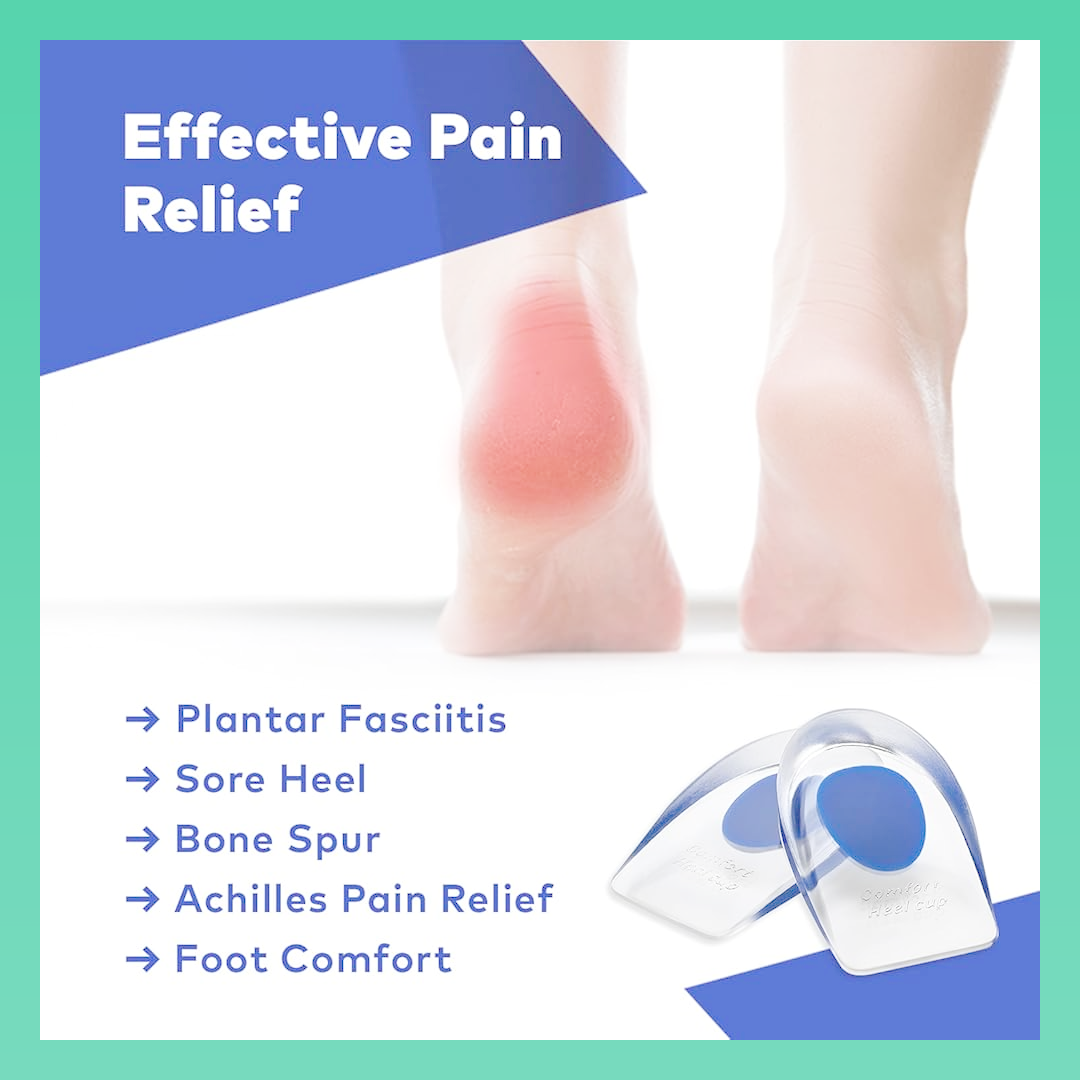 Discover how heel cushions alleviate foot pain and enhance comfort. Learn about their benefits, including pain relief, shock absorption, and injury prevention. Ideal for active lifestyles.